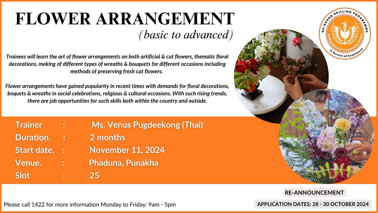 Re-announcement-Flower Arrangement